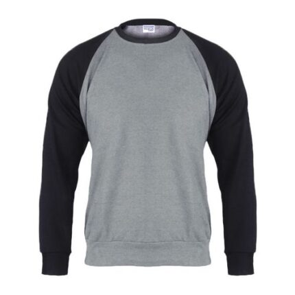 Danami Plain Customisable Sweatshirt- Grey & Black