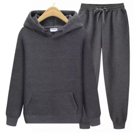 Danami Set Of Hoodie And Joggers (Up & Down)- Dark Ash