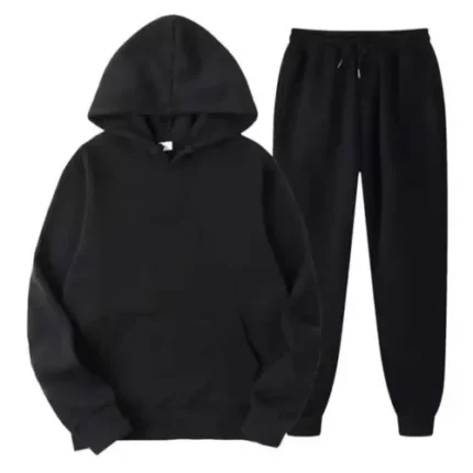 danami set of hoodie and joggers (up & down) black
