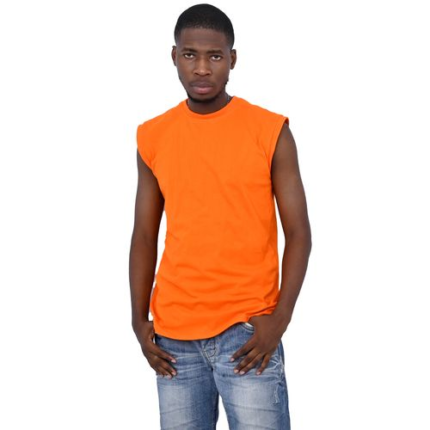 danami plain tank top/sleeveless t shirt orange