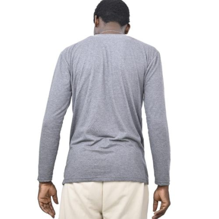 danami long sleeve henley t shirt sport grey