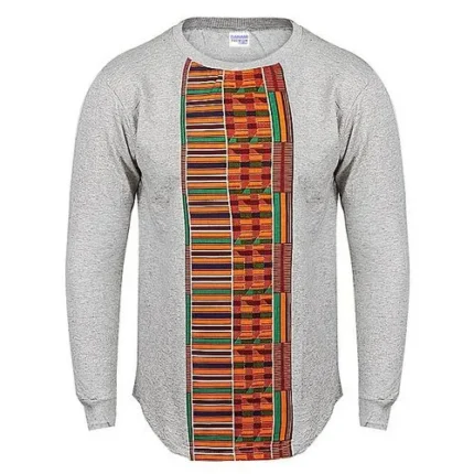 danami african print dashiki grey t shirt