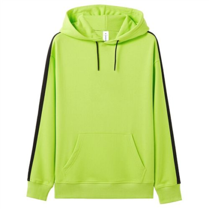 danami plain hoodie lemon/neon green with black strip