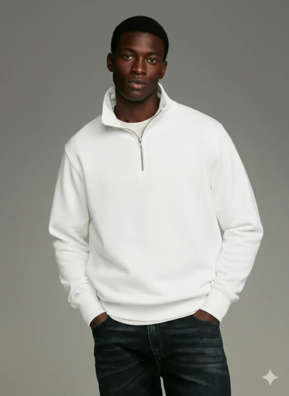 Danami Quarter zip- offwhite