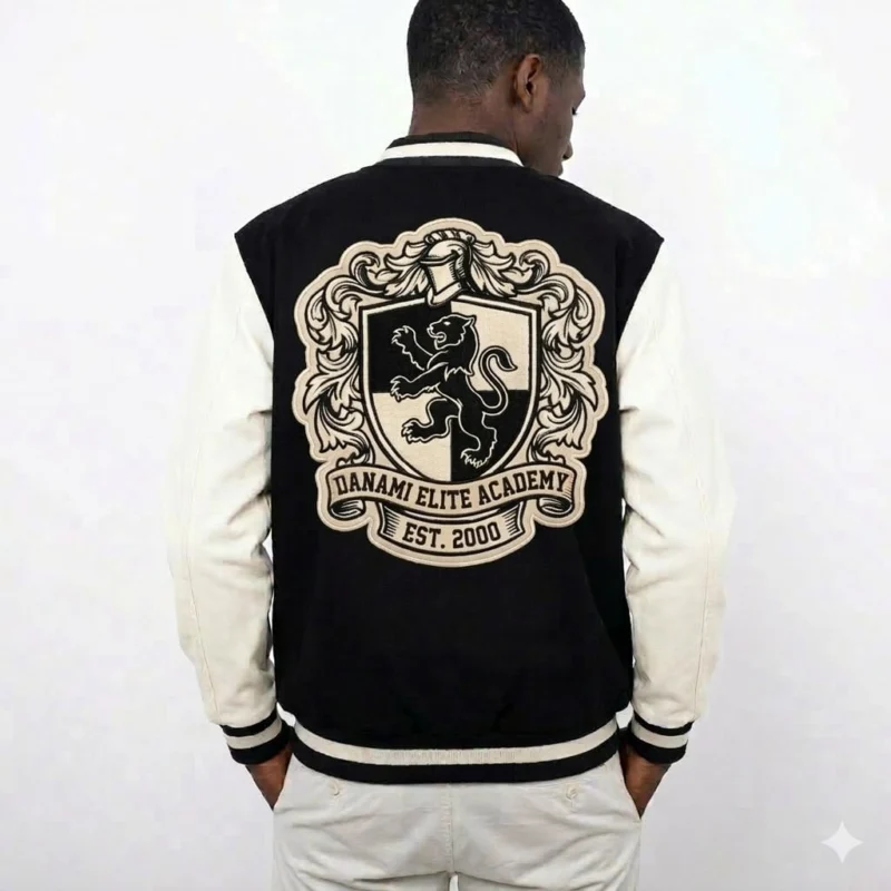 Class of 2026/ Graduation Varsity Jacket - Black & Cream